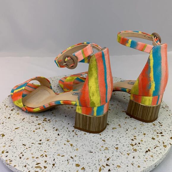 Alex Marie Deltan Style Cork Insert Block Heels Women's size 8.5, melon - Picture 5 of 14